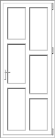 PVC door model 55 PVC door model 55