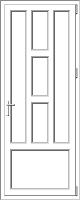 PVC door model 74 PVC door model 74
